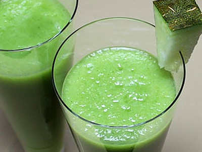 Süßer Smoothie mit Honigmelone