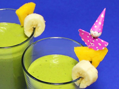 Rezept: Gesundheitstrunk aus Spinat und Mango