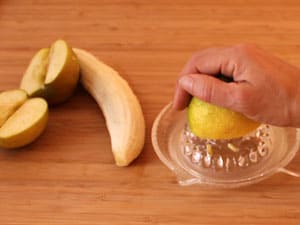 Rezept für Salat-Apfel-Bananen Smoothie
