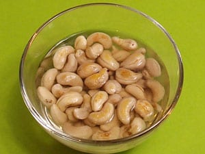 Cashew einweichen