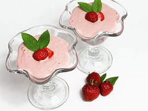 Rohkost Erdbeer Dessert